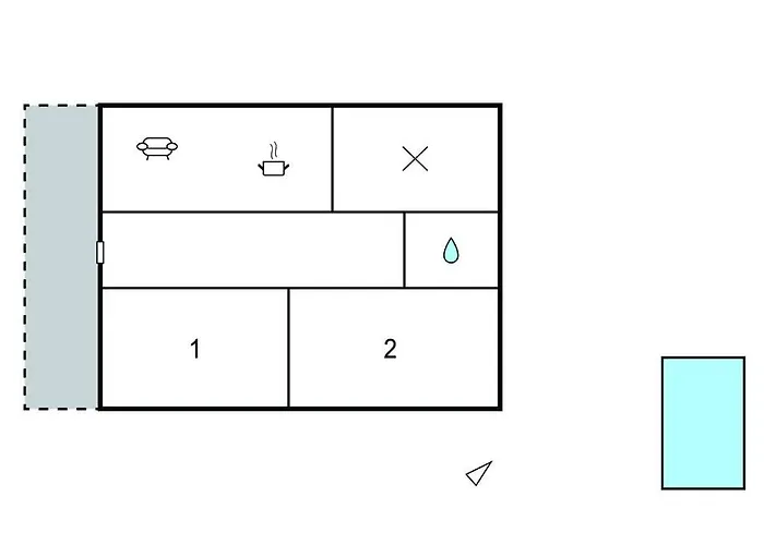 2 Bedroom Beautiful In Popovici בית נופש